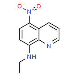 ChemSpider 2D Image | N-Ethyl-5-nitro-8-quinolinamine | C11H11N3O2