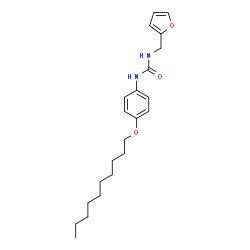 ChemSpider 2D Image | 1-[4-(Decyloxy)phenyl]-3-(2-furylmethyl)urea | C22H32N2O3