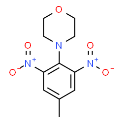 ChemSpider 2D Image | 4-(4-Methyl-2,6-dinitrophenyl)morpholine | C11H13N3O5