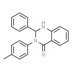 ChemSpider 2D Image | 2-Phenyl-3-p-tolyl-2,3-dihydro-1H-quinazolin-4-one | C21H18N2O
