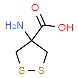 ChemSpider 2D Image | 4-Amino-1,2-dithiolane-4-carboxylic acid | C4H7NO2S2