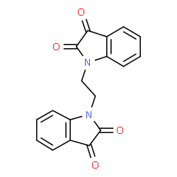 ChemSpider 2D Image | 1,1'-ethane-1,2-diylbis(1H-indole-2,3-dione) | C18H12N2O4