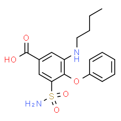 ChemSpider 2D Image | Bumetanide | C17H20N2O5S