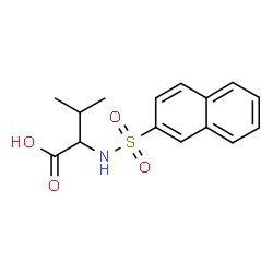 ChemSpider 2D Image | N-(2-Naphthylsulfonyl)valine | C15H17NO4S