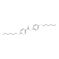 ChemSpider 2D Image | 4-(Hexyloxy)phenyl 6-(hexyloxy)nicotinate | C24H33NO4