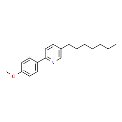 ChemSpider 2D Image | 5-Heptyl-2-(4-methoxyphenyl)pyridine | C19H25NO