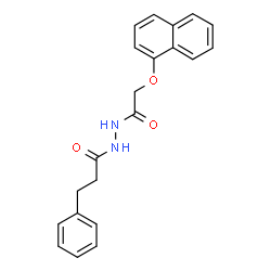 ChemSpider 2D Image | N'-[(1-Naphthyloxy)acetyl]-3-phenylpropanehydrazide | C21H20N2O3