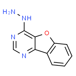 ChemSpider 2D Image | 4-hydrazino[1]benzofuro[3,2-d]pyrimidine | C10H8N4O