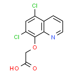 ChemSpider 2D Image | [(5,7-Dichloro-8-quinolinyl)oxy]acetic acid | C11H7Cl2NO3