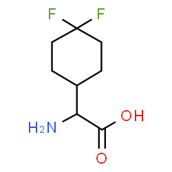 ChemSpider 2D Image | Amino(4,4-difluorocyclohexyl)acetic acid | C8H13F2NO2