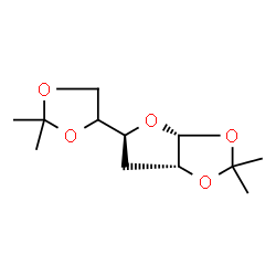 ChemSpider 2D Image | (3aR,5S,6aR)-5-(2,2-Dimethyl-1,3-dioxolan-4-yl)-2,2-dimethyltetrahydrofuro[2,3-d][1,3]dioxole | C12H20O5
