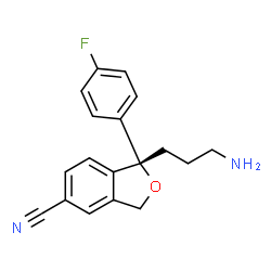ChemSpider 2D Image | Didesmethylcitalopram | C18H17FN2O