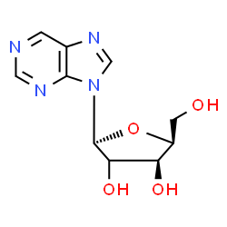 ChemSpider 2D Image | 9-[(2xi)-beta-L-threo-Pentofuranosyl]-9H-purine | C10H12N4O4