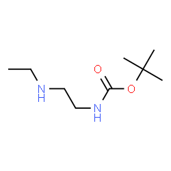 ChemSpider 2D Image | tert-Butyl (2-(ethylamino)ethyl)carbamate | C9H20N2O2