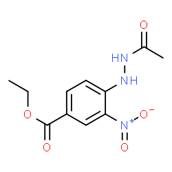ChemSpider 2D Image | Ethyl 4-(2-acetylhydrazino)-3-nitrobenzoate | C11H13N3O5