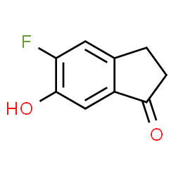 ChemSpider 2D Image | 5-Fluoro-6-hydroxy-1-indanone | C9H7FO2