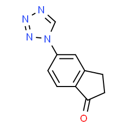 ChemSpider 2D Image | 5-(1H-Tetrazol-1-yl)-1-indanone | C10H8N4O