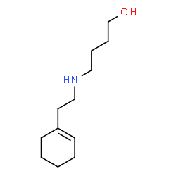 ChemSpider 2D Image | 4-(2-Cyclohex-1-enyl-ethylamino)-butan-1-ol | C12H23NO