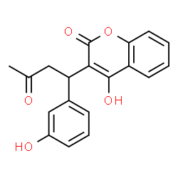 ChemSpider 2D Image | 4-Hydroxy-3-[1-(3-hydroxyphenyl)-3-oxobutyl]-2H-chromen-2-one | C19H16O5