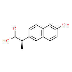 ChemSpider 2D Image | (R)-O-Desmethyl Naproxen | C13H12O3