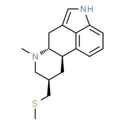 ChemSpider 2D Image | (8beta)-6-Methyl-8-[(methylsulfanyl)methyl]ergoline | C17H22N2S