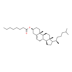 ChemSpider 2D Image | (3beta,17xi)-Cholest-5-en-3-yl octanoate | C35H60O2