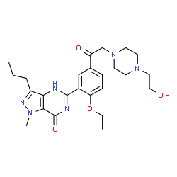 ChemSpider 2D Image | Hydroxyhongdenafil | C25H34N6O4