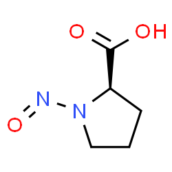 ChemSpider 2D Image | 1-Nitroso-D-proline | C5H8N2O3