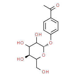 ChemSpider 2D Image | 4-Acetylphenyl beta-D-glycero-hexopyranoside | C14H18O7