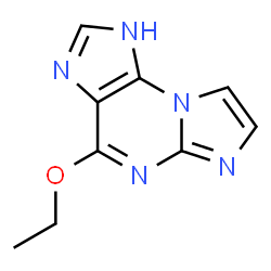 ChemSpider 2D Image | 4-Ethoxy-1H-imidazo[2,1-b]purine | C9H9N5O