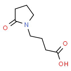 ChemSpider 2D Image | 4-(2-Oxo-1-pyrrolidinyl)butanoic acid | C8H13NO3