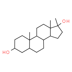 ChemSpider 2D Image | 17-Methylandrostane-3,17-diol | C20H34O2