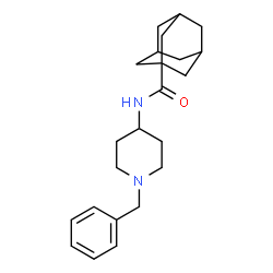 ChemSpider 2D Image | N-(1-Benzyl-4-piperidinyl)-1-adamantanecarboxamide | C23H32N2O