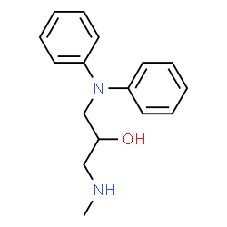ChemSpider 2D Image | 1-(Diphenylamino)-3-(methylamino)-2-propanol | C16H20N2O