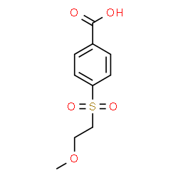 ChemSpider 2D Image | 4-[(2-Methoxyethyl)sulfonyl]benzoic acid | C10H12O5S
