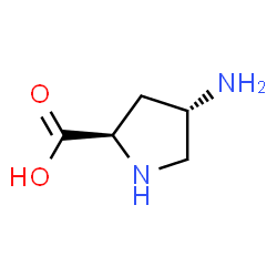 ChemSpider 2D Image | (4S)-4-Amino-D-proline | C5H10N2O2
