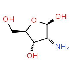 ChemSpider 2D Image | 2-Amino-2-deoxy-beta-D-ribofuranose | C5H11NO4