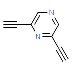 ChemSpider 2D Image | 2,6-Diethynylpyrazine | C8H4N2