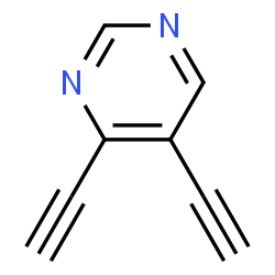 ChemSpider 2D Image | 4,5-Diethynylpyrimidine | C8H4N2
