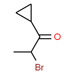 ChemSpider 2D Image | 2-Bromo-1-cyclopropyl-1-propanone | C6H9BrO