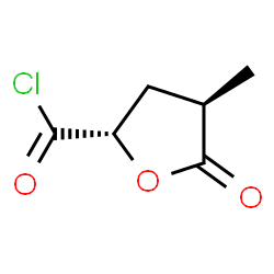 ChemSpider 2D Image | (2S,4R)-4-Methyl-5-oxotetrahydro-2-furancarbonyl chloride | C6H7ClO3