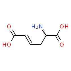 ChemSpider 2D Image | (2E,5S)-5-Amino-2-hexenedioic acid | C6H9NO4