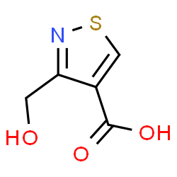 ChemSpider 2D Image | 3-(Hydroxymethyl)-1,2-thiazole-4-carboxylic acid | C5H5NO3S