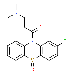 ChemSpider 2D Image | 2-Chloro-10-(beta-dimethylaminopropionyl)phenothiazine 5-oxide | C17H17ClN2O2S