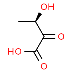 ChemSpider 2D Image | (3R)-3-Hydroxy-2-oxobutanoic acid | C4H6O4