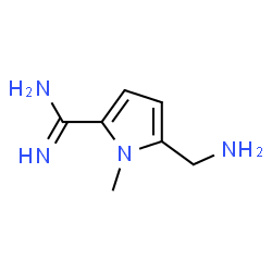 ChemSpider 2D Image | 5-(Aminomethyl)-1-methyl-1H-pyrrole-2-carboximidamide | C7H12N4