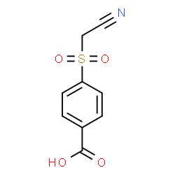 ChemSpider 2D Image | 4-[(Cyanomethyl)sulfonyl]benzoic acid | C9H7NO4S