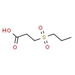 ChemSpider 2D Image | 3-(Propylsulfonyl)propanoic acid | C6H12O4S