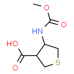 ChemSpider 2D Image | 4-[(Methoxycarbonyl)amino]tetrahydro-3-thiophenecarboxylic acid | C7H11NO4S