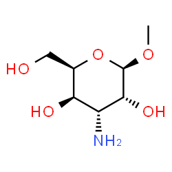 ChemSpider 2D Image | Methyl 3-amino-3-deoxy-beta-D-gulopyranoside | C7H15NO5